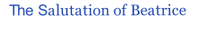 The Salutation of Beatrice